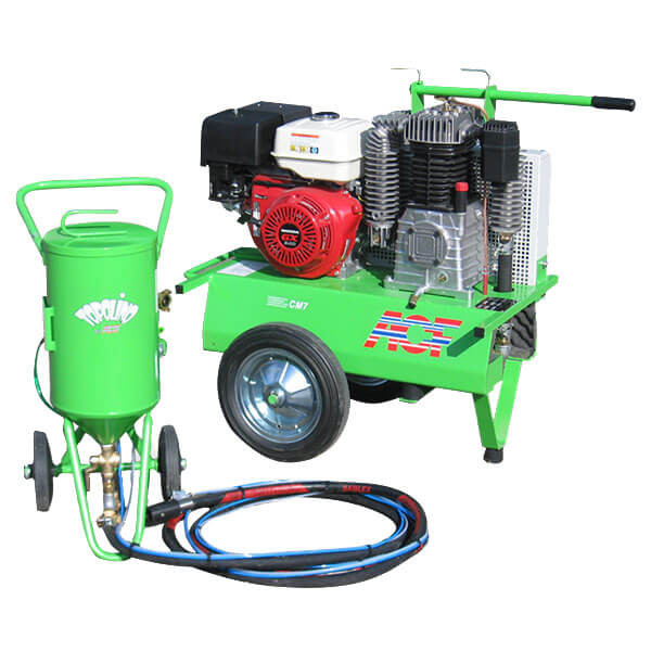 ACF Niederdruckstrahlgerät Maxi Topolino (18 ltr.), Komplett-Set, inkl. Kompressor